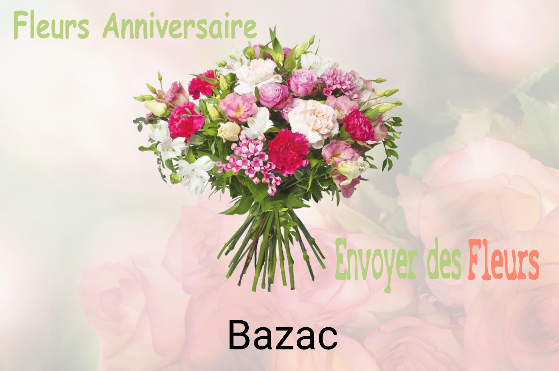 Bouquet de fleurs d’anniversaire livré à Bazac