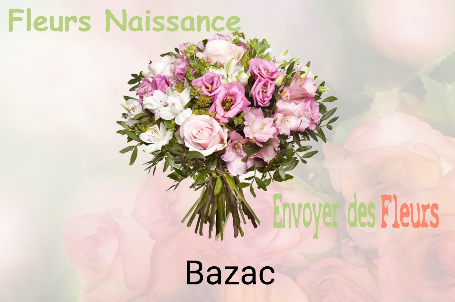 Bouquet de fleurs de naissance livré à Bazac